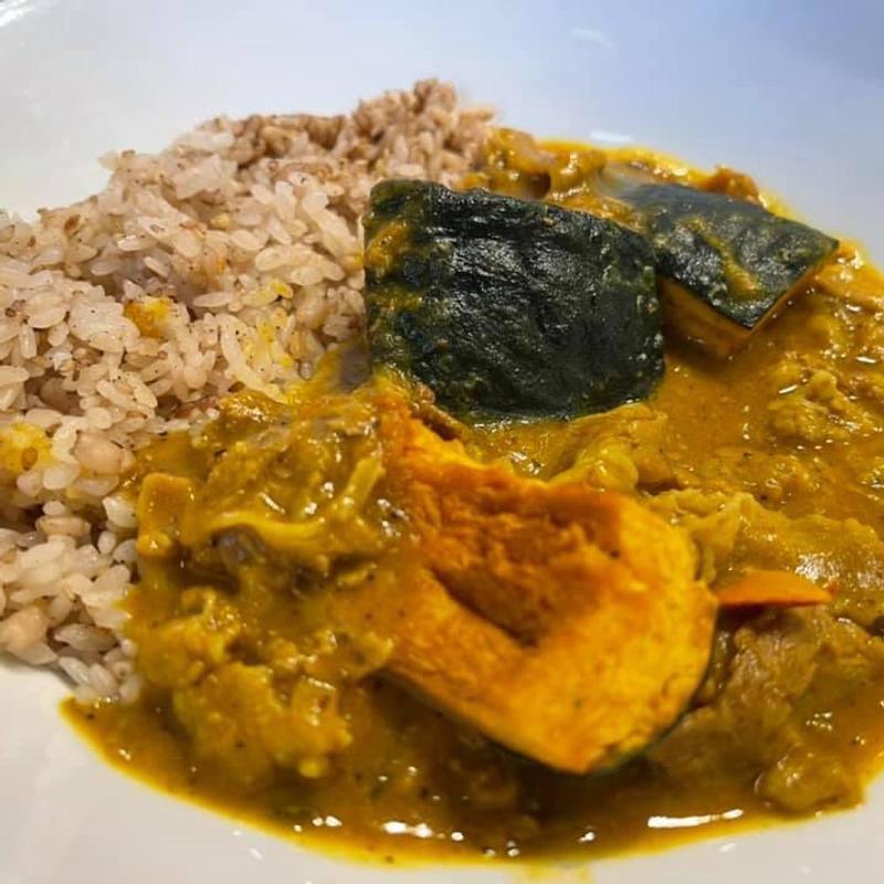 牛肉とカボチャのクリーミーカレー(フレンチカレー　スプーン)