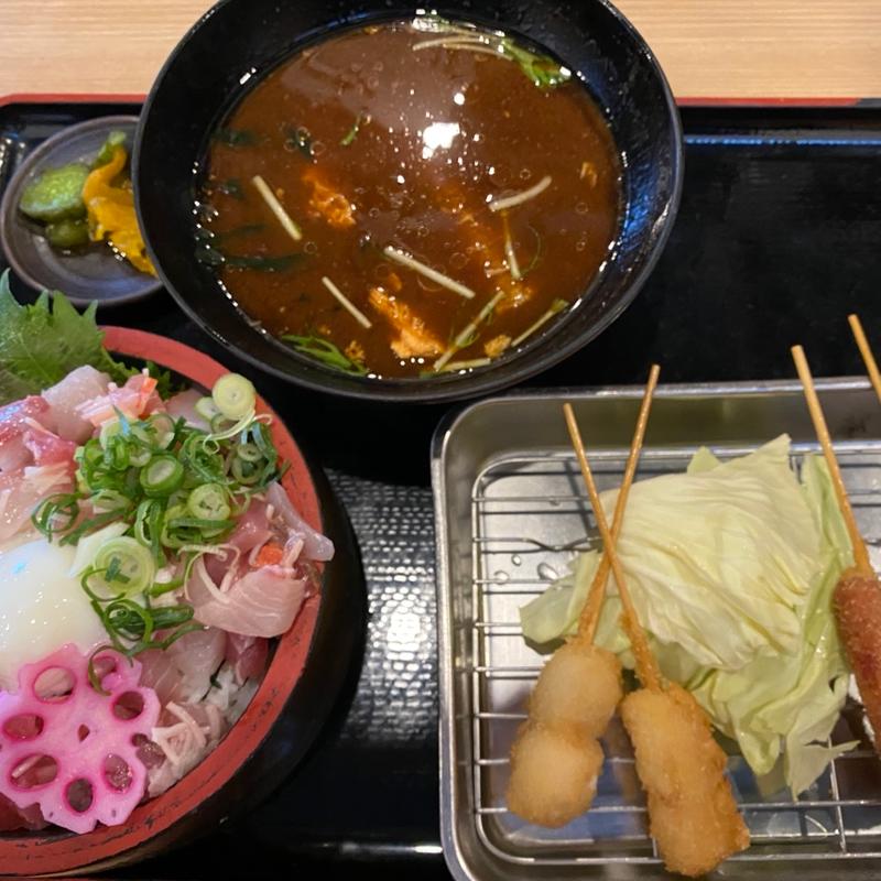 日替り串天ランチ(海鮮れすとらん 魚輝水産 八尾新家町店)