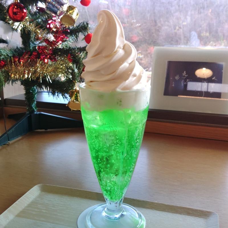 クリームソーダ(天然温泉 たかもりの湯)