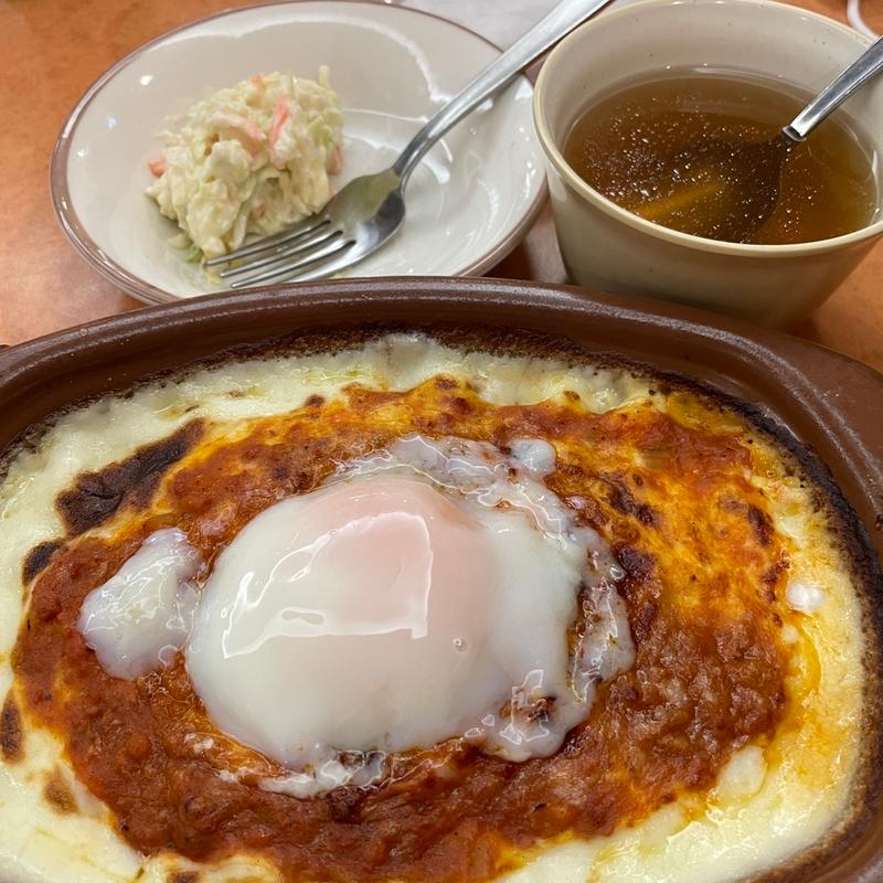 半熟卵のミラノ風ドリア(サイゼリヤ 熊谷駅ビル・アズ店)