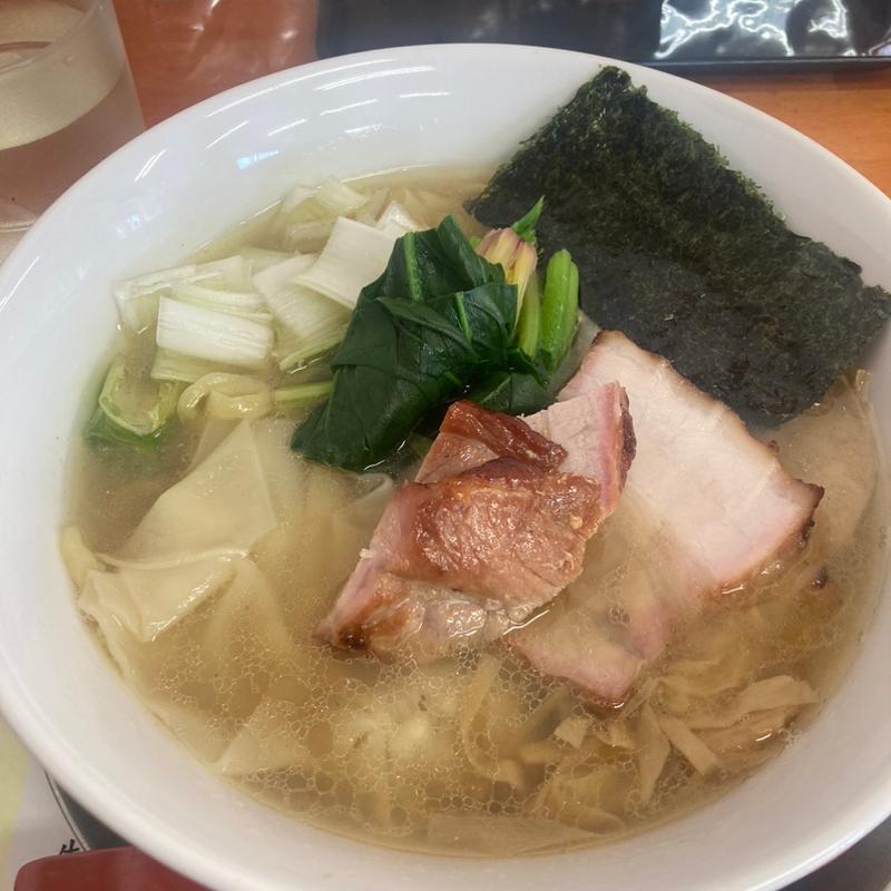 那須鶏と煮干しスープの中華蕎麦塩(栃木中華そば 神志)