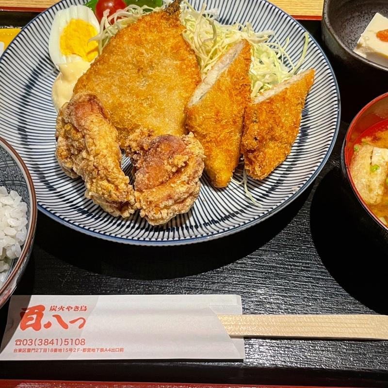 ミックスフライ定食(百八つ)