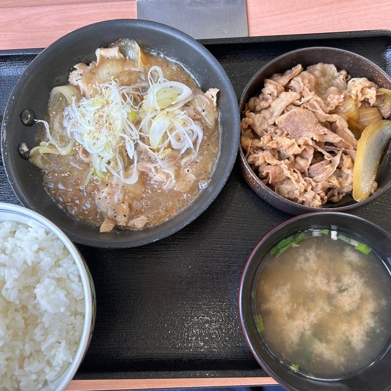 牛皿•ねぎ塩豚定食(吉野家 SBS通り静岡店 )