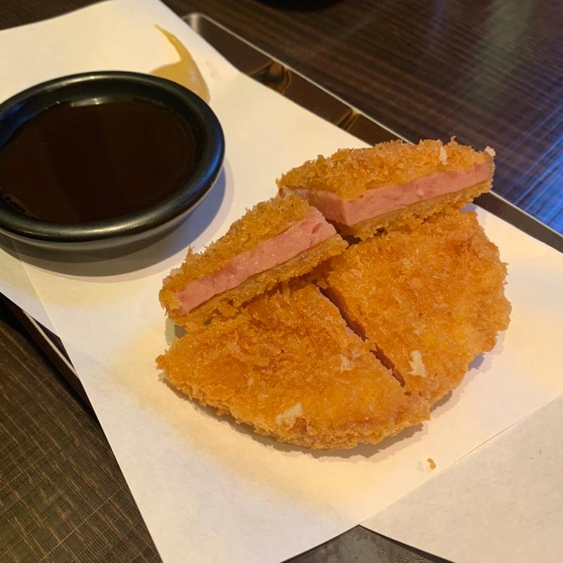 ハムカツ(炭火大衆酒場 やっとこ 大塚本店)