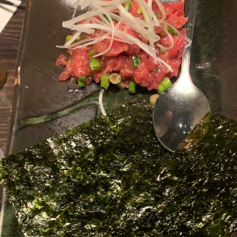 本マグロユッケ(炭火大衆酒場 やっとこ 大塚本店)