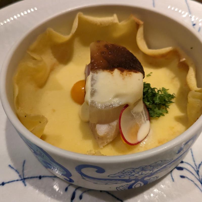 冷製鰤大根、米粉と豆乳のクレープ(さ行)