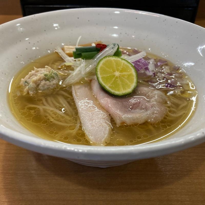 鶏つくね醤油蕎麦(麺処 一心)