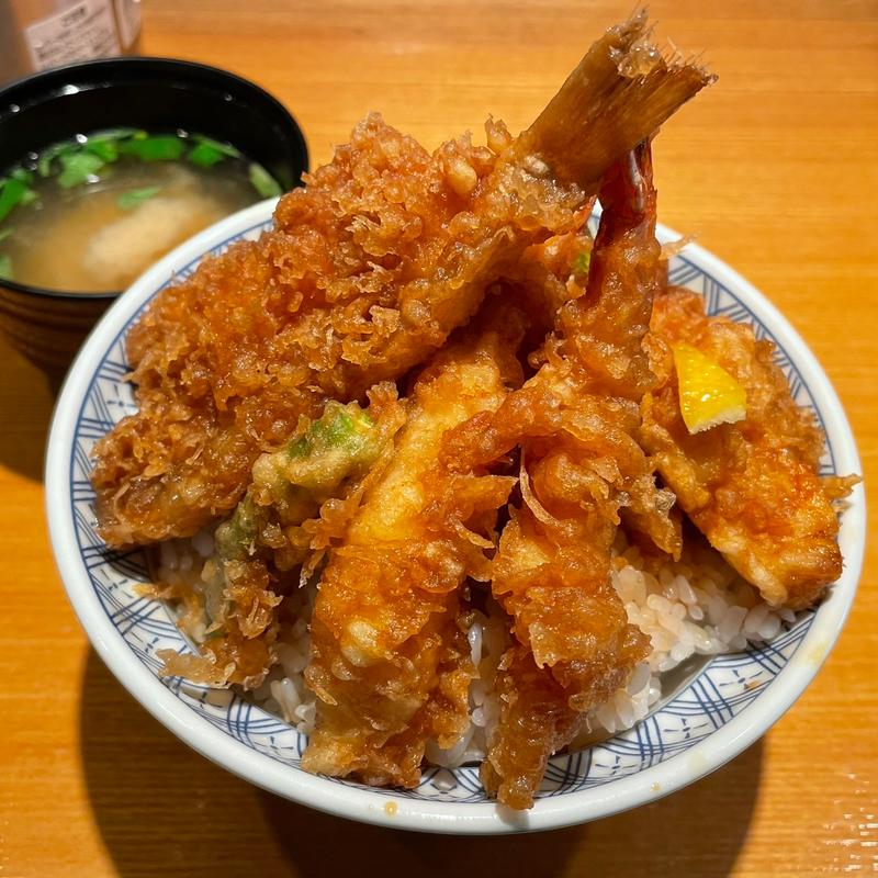上天丼（味噌汁付き）(日本橋 天丼 金子半之助 神田小川町店)