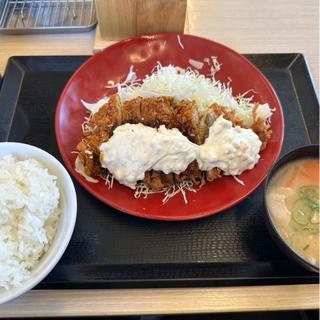 チキンカツ定食(タルタルソース)(かつや 名古屋本陣通店)