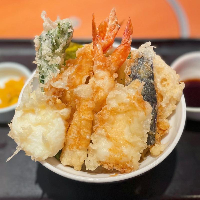 海老と真鯛・筍の天丼(和食さと 西立川店)
