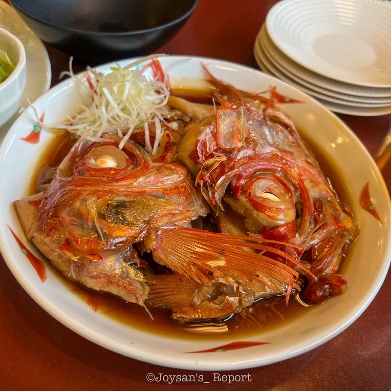 金目鯛のあら煮(魚太郎本店 市場食堂)