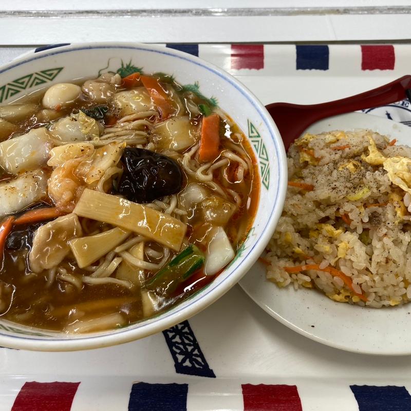 五目ソバとチャーハン(庄和 丼丸 道の駅店 )