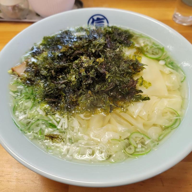 海苔ラーメン ワンタン(丸信本家しらかわ)