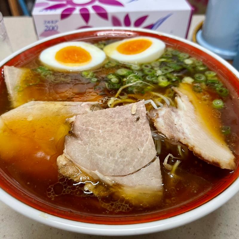 5番天神そば大盛玉子入り(天神そば （てんじんそば）)