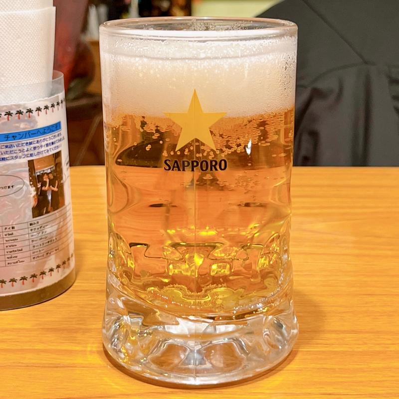 ビール(中)(タイ屋台料理チャンパー 伊勢丹会館店)