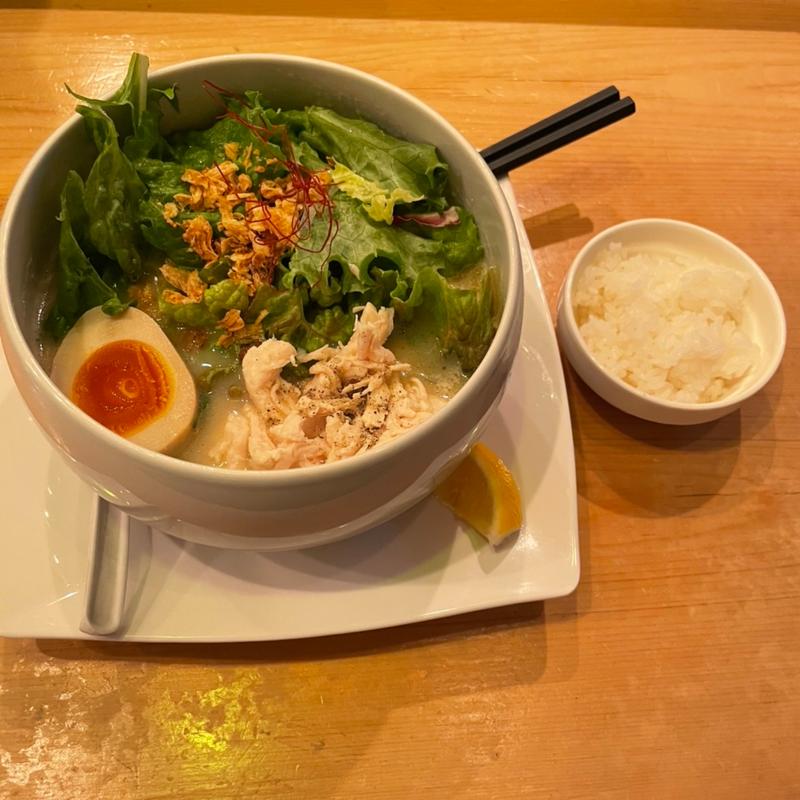 名物塩そば(鶏白湯麺 蔭山 高田馬場店)