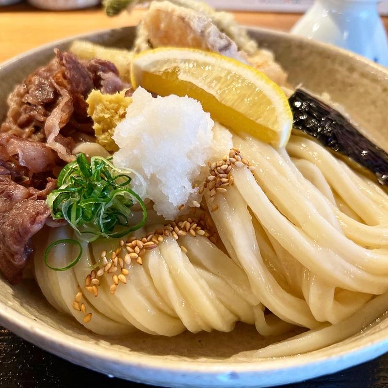肉ぶっかけ(饂飩店よこやま)