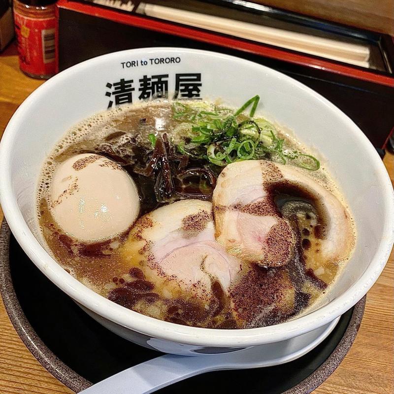 鶏のまば炊きとこ豚らーめん(清麺屋)