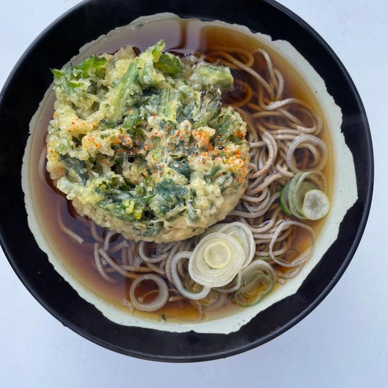 春菊天そば(立喰いそば　よりみち )