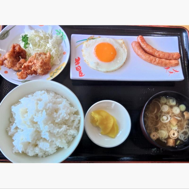 ウインナー定食(大衆食堂 半田屋 北上金ケ崎ハイウェイ食堂（下り)