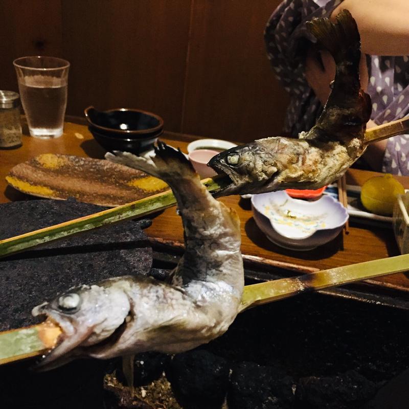 山女の囲炉裏焼き(いやしの里 樹やしき )