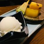 熊本ジャージー牛のアイスクリーム、水菓子(いやしの里 樹やしき )