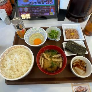 納豆たまかけ朝食(ごはんミニ)(すき家 横浜上郷店 )