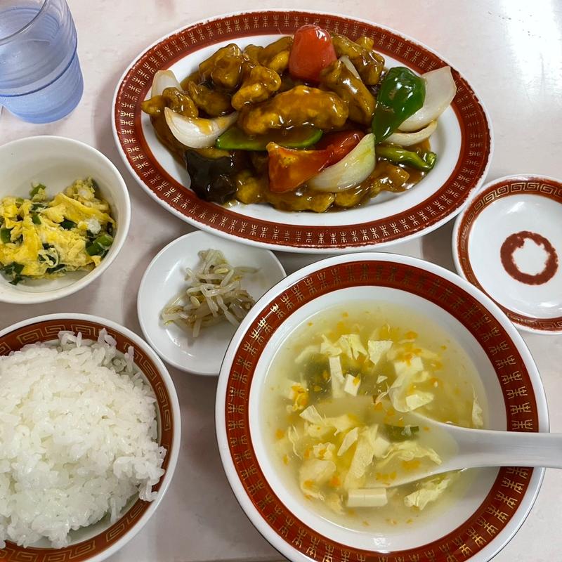 酢豚定食(餃子 李)