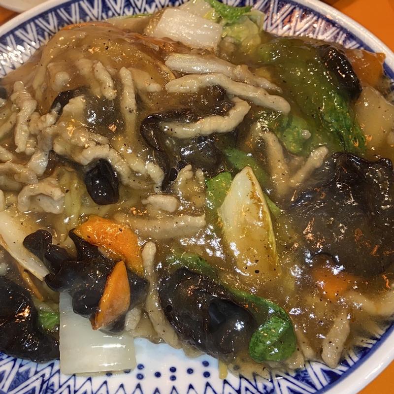 あんかけ焼きそば(町中華 末蔵カツエ食堂)