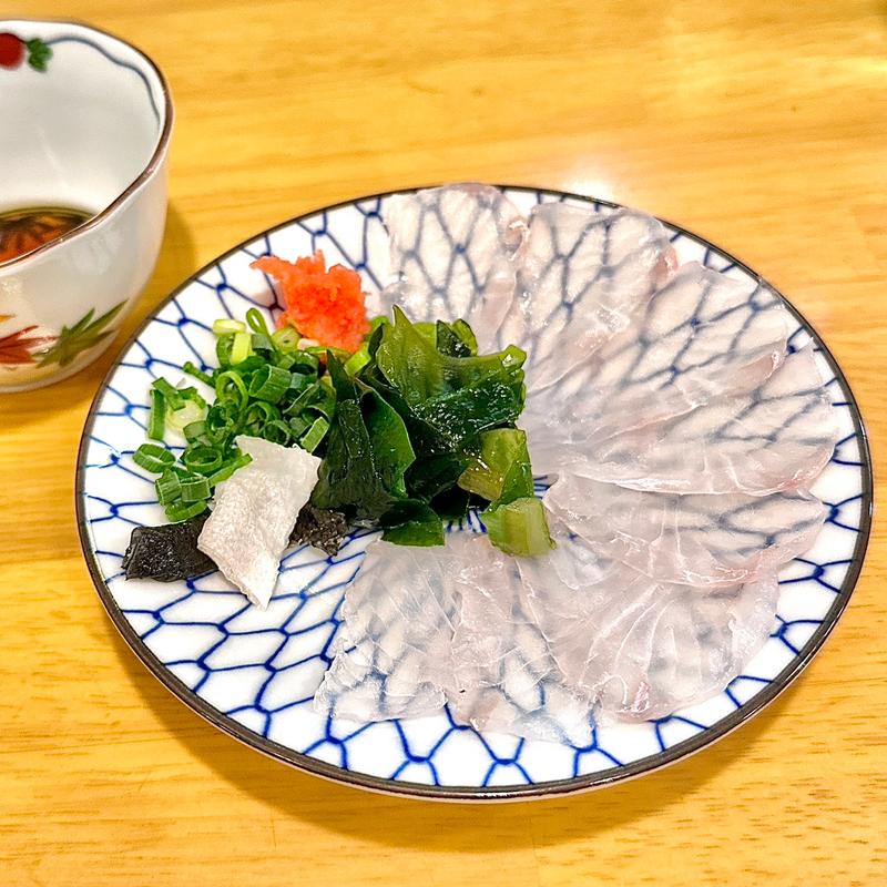 かれい薄造り(しげきん)