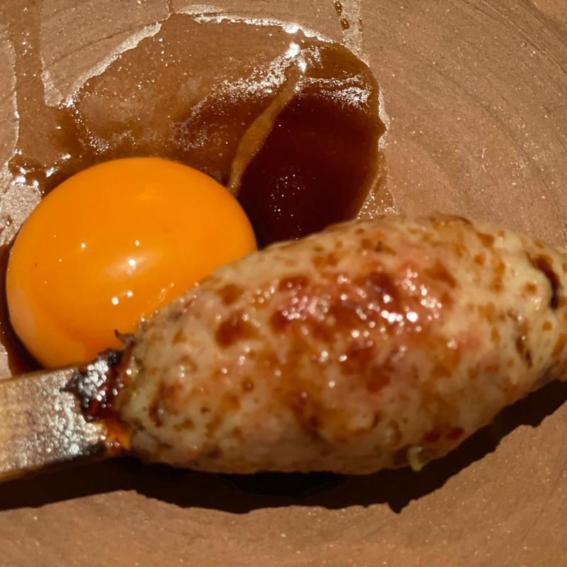 月見つくね(炭火串焼 鳥穂)