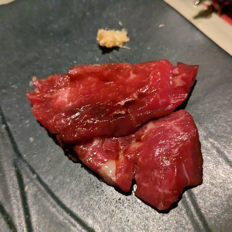 馬肉漬け(誦月)