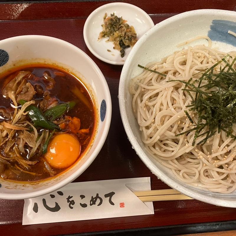 旨辛 肉玉つけそば(そば茶屋 華元 新天町店)