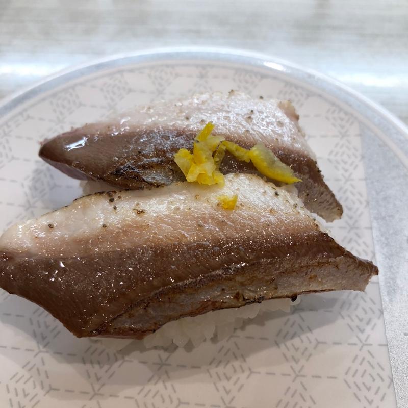 宮崎県産ゆず塩あぶり黒瀬ぶり(はま寿司 恵庭店)