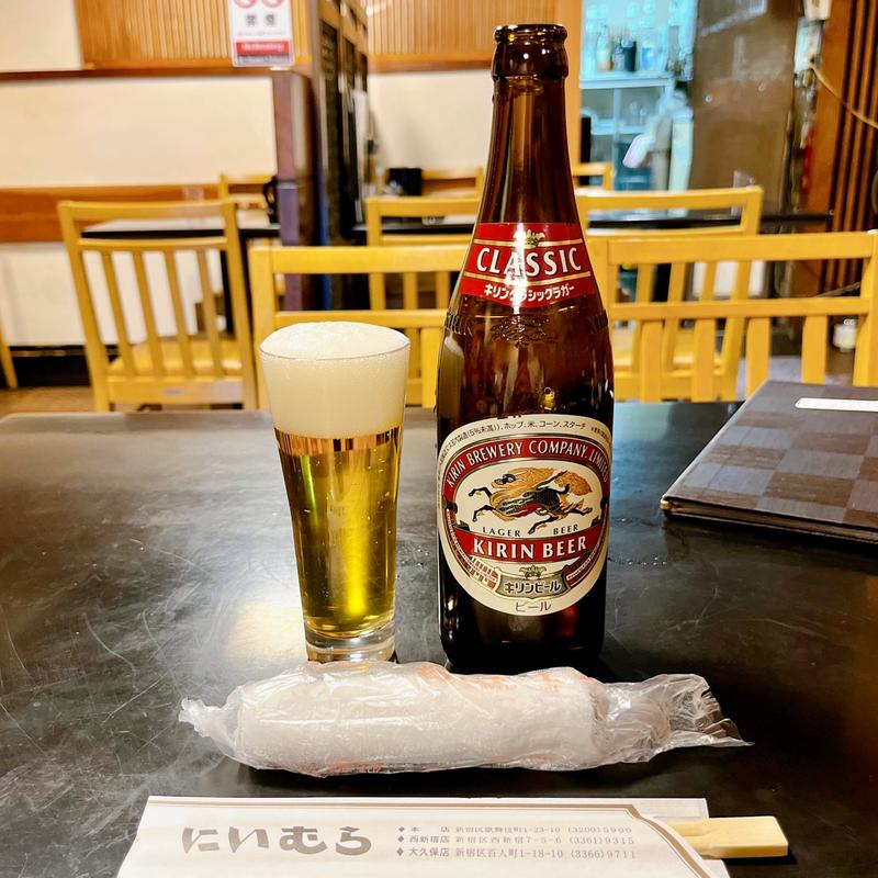 瓶ビールキリンクラシックラガー中瓶(とんかつ にいむら 本店 )