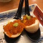 うにオンザ煮卵いくらのせ(宝堂 KARASUMA)