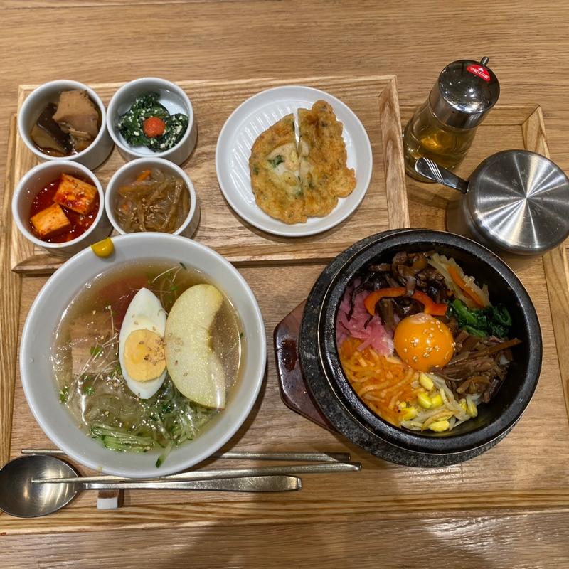 石焼ビビンバ&冷麺セット(美菜莉 西宮ガーデンズ店)