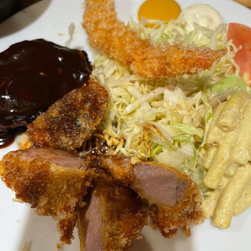 ランチCセット(トンテキ&チキンカツ グリレッタ)