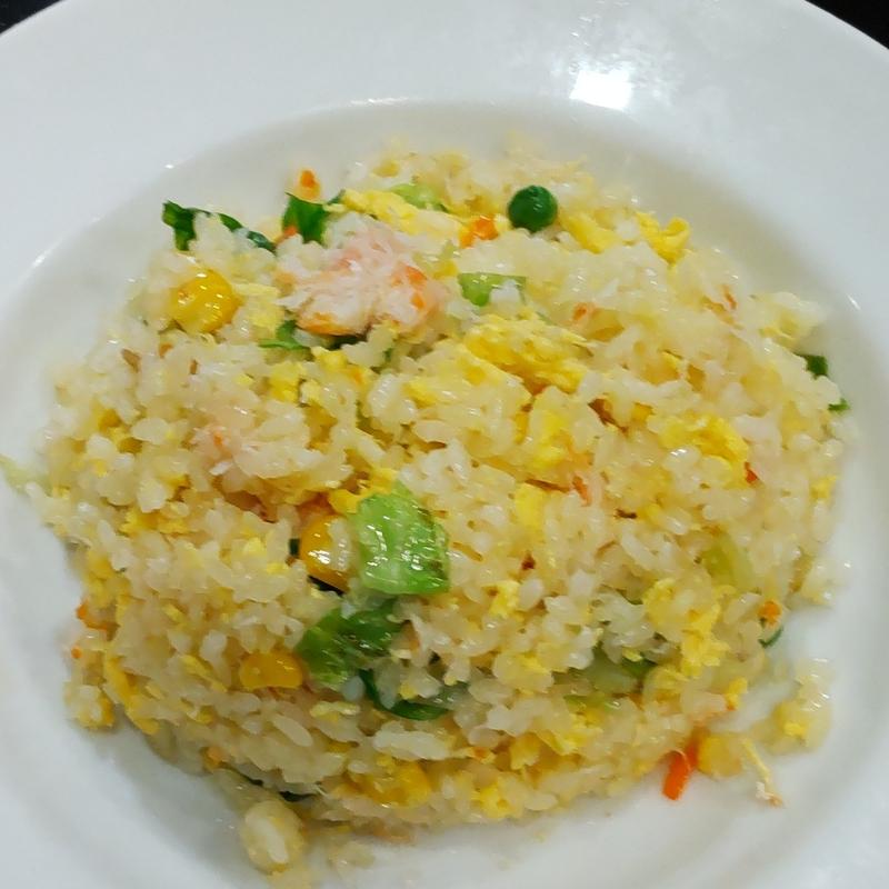 蟹肉入り炒飯(まるとよ食堂)