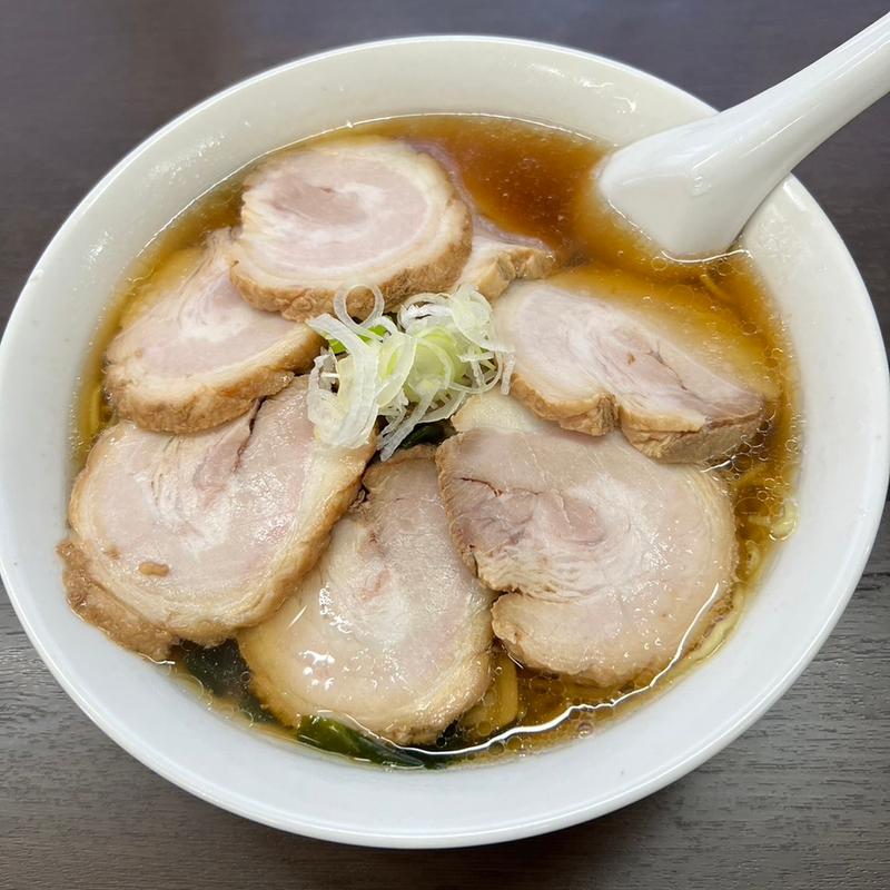 チャーシュー麺　大盛(桃園楼)
