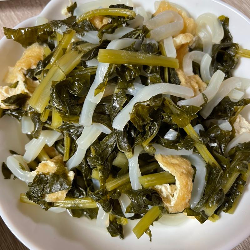 大根菜塩漬けの煮物(旭町)