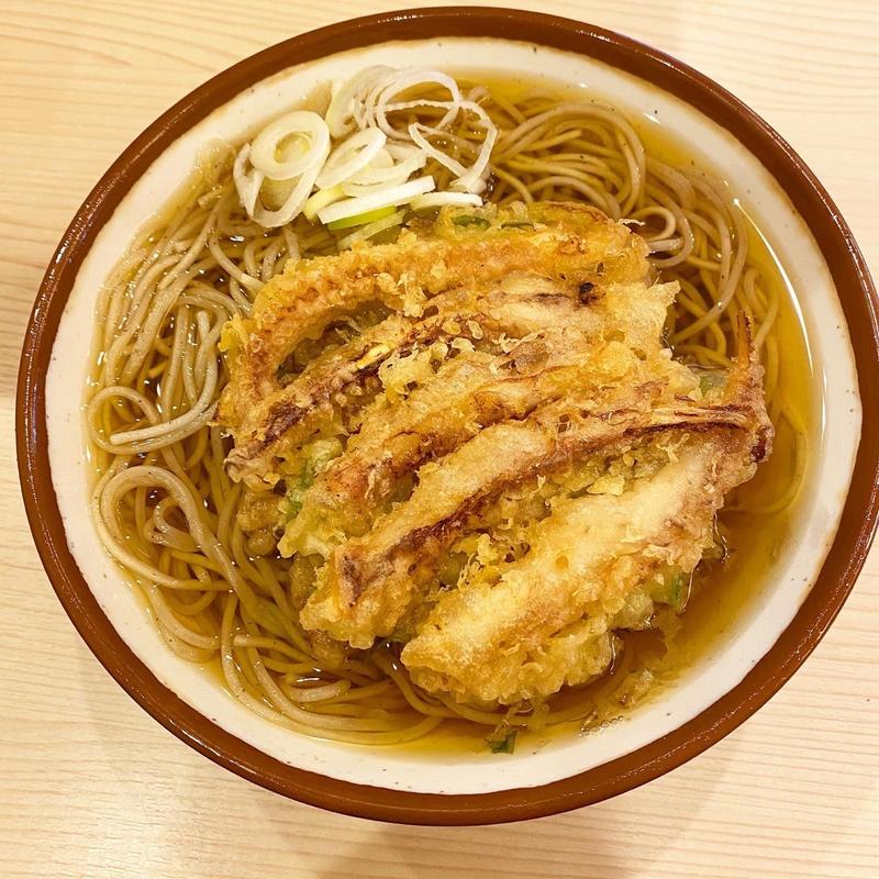 いかゲソかき揚げそば(そばの神田 東一屋 名掛丁店 （そばのかんだ とういちや）)