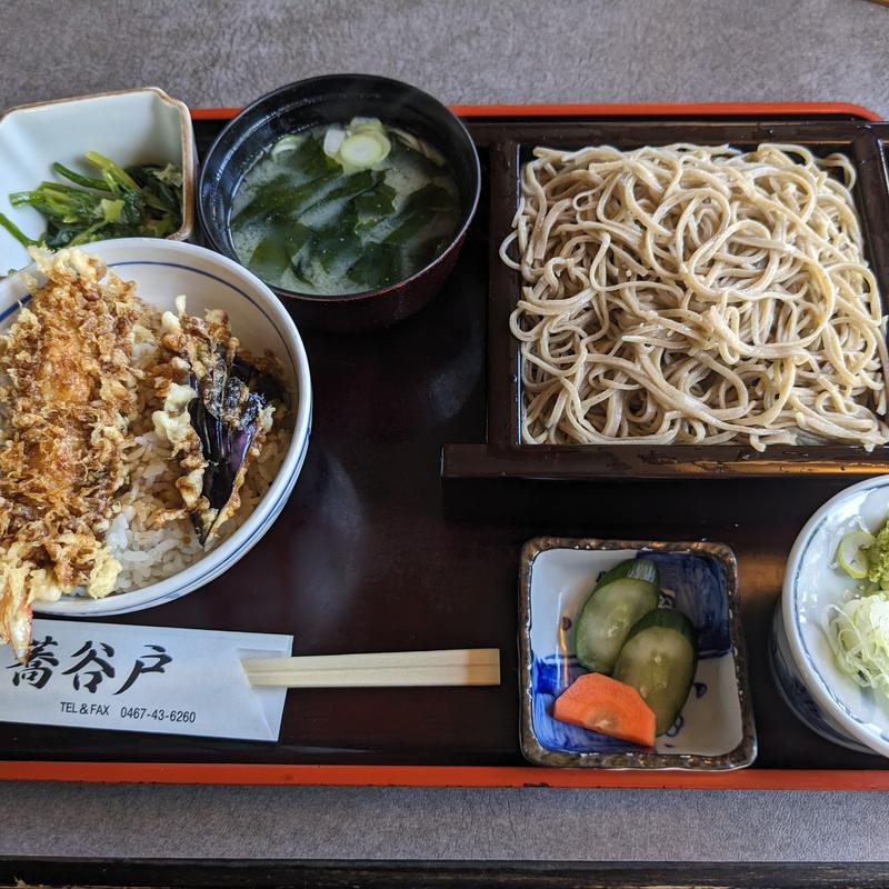 ミニ天丼セット(蕎谷戸)