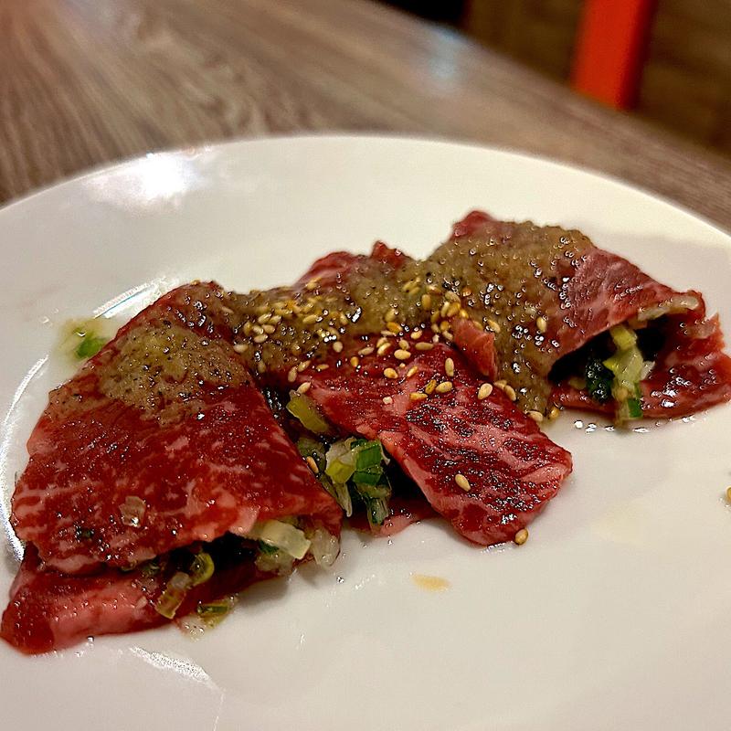 ネギ巻き赤身ロース(焼肉レストランひがしやま ザ･モール仙台長町店)