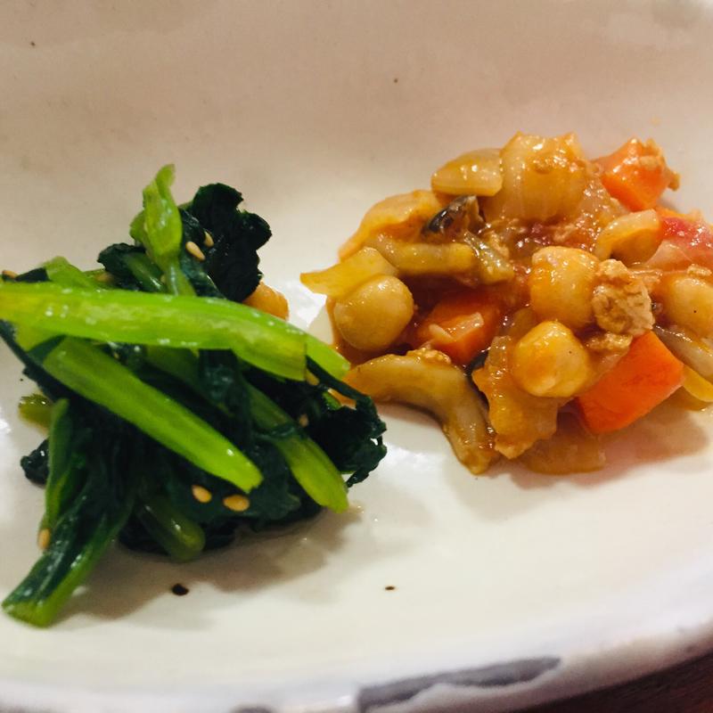 小鉢_お魚のランチ(地球畑カフェ 草原をわたる船 )