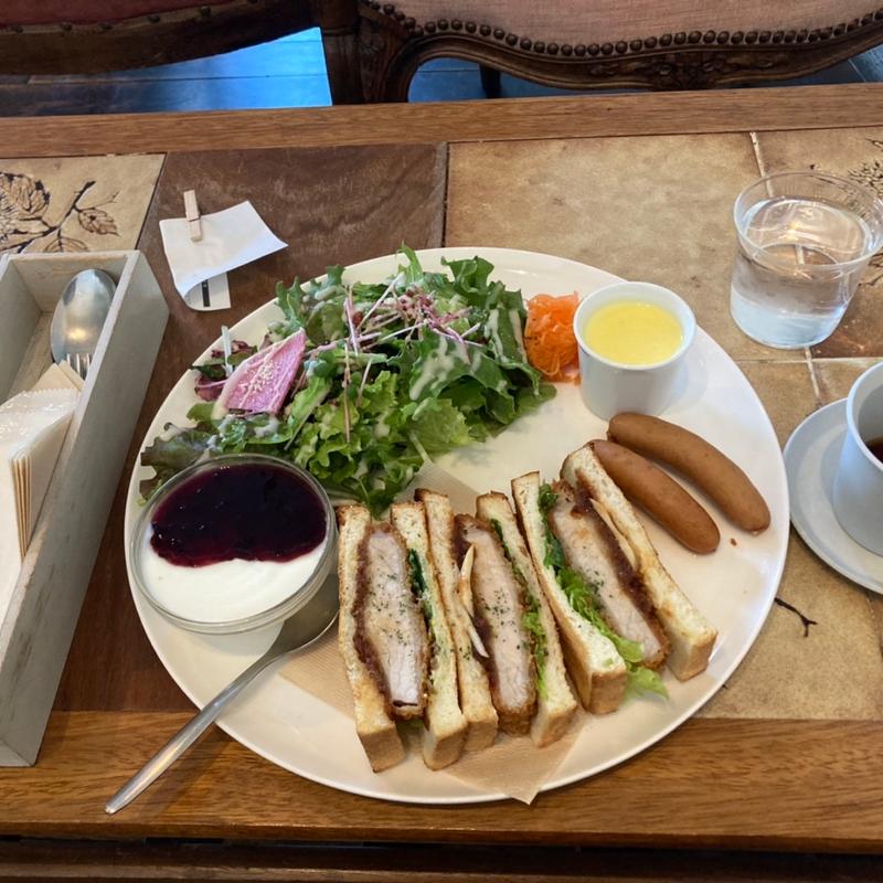 モーニング　ロースカツサンド(北摂焙煎所 本店/cafe matin)