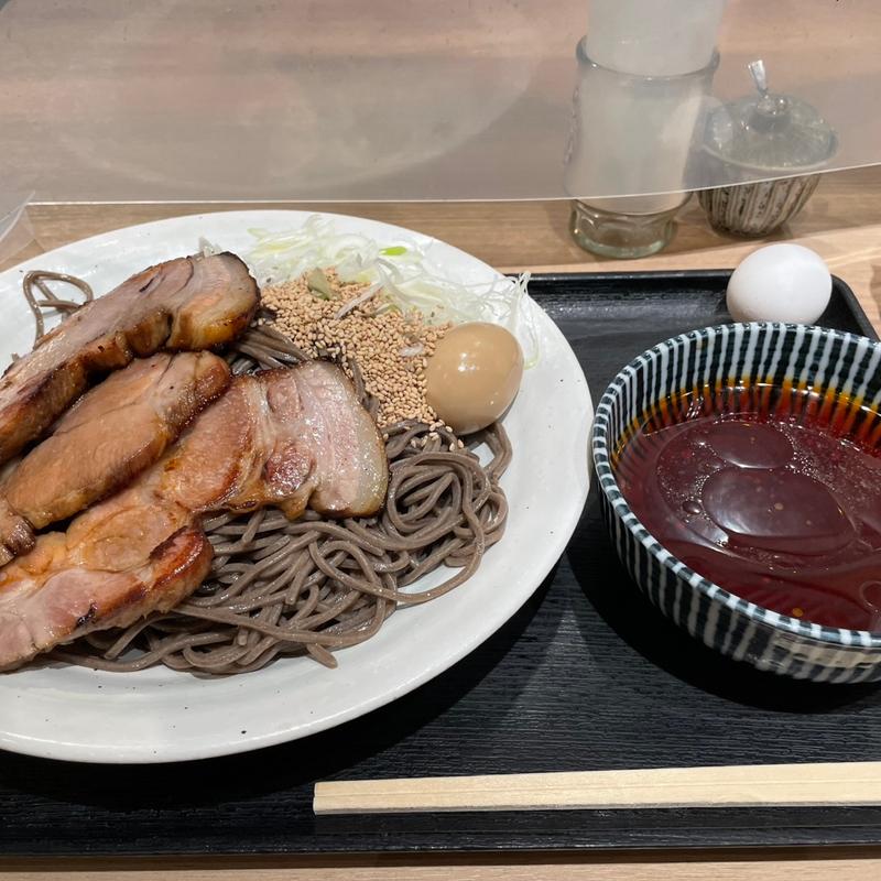 焼豚そば冷つけ(俺のそば GINZA5)