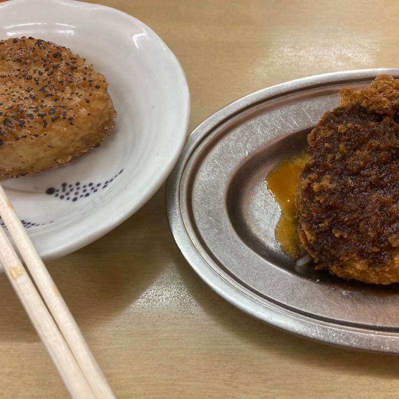 焼きおにぎりとコロッケ(赤ひげ 姉妹店)