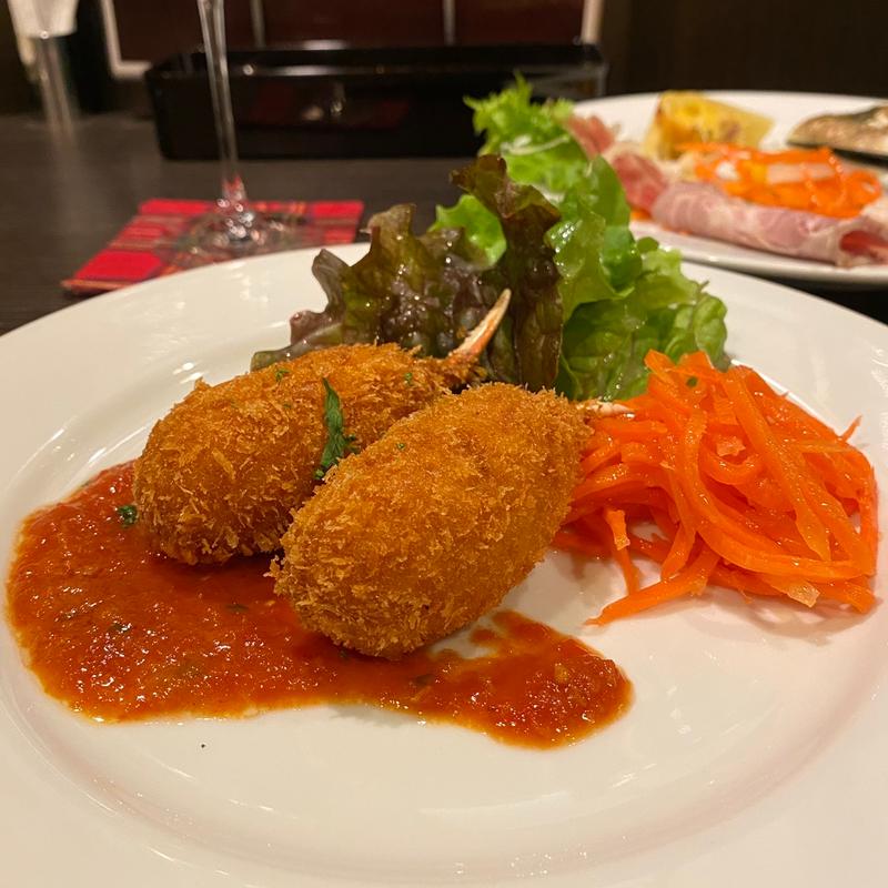 カニクリームコロッケ(ビストロバル こば軒)