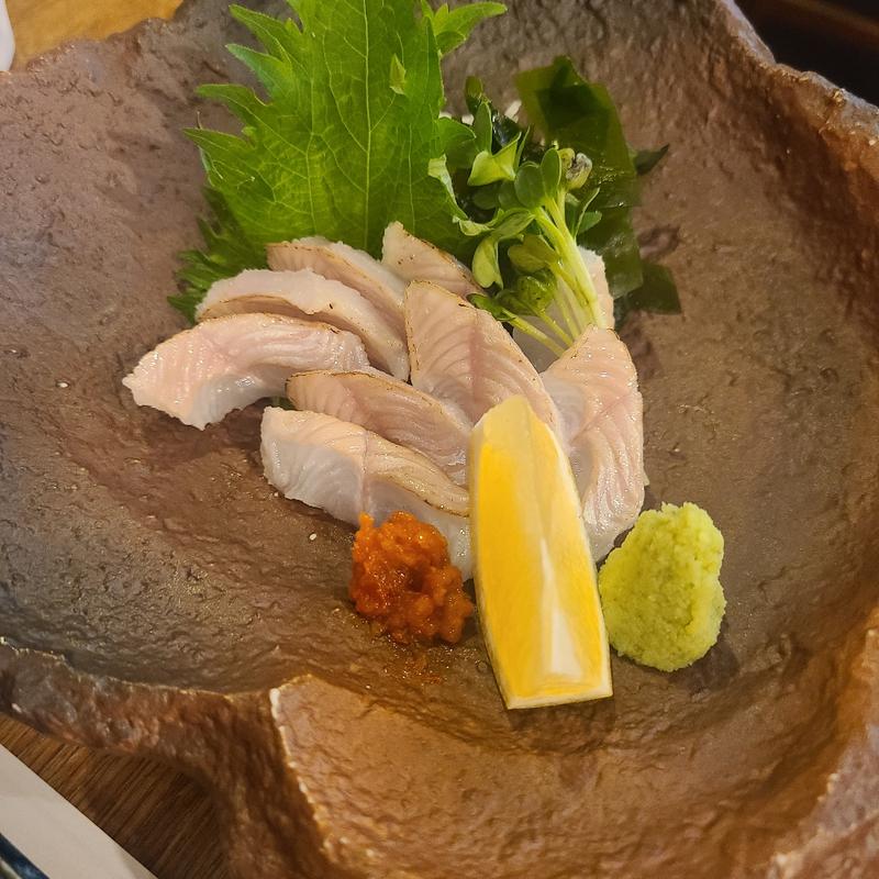 黄金穴子炙り刺し(鍋処 いずみ田 祇園店)